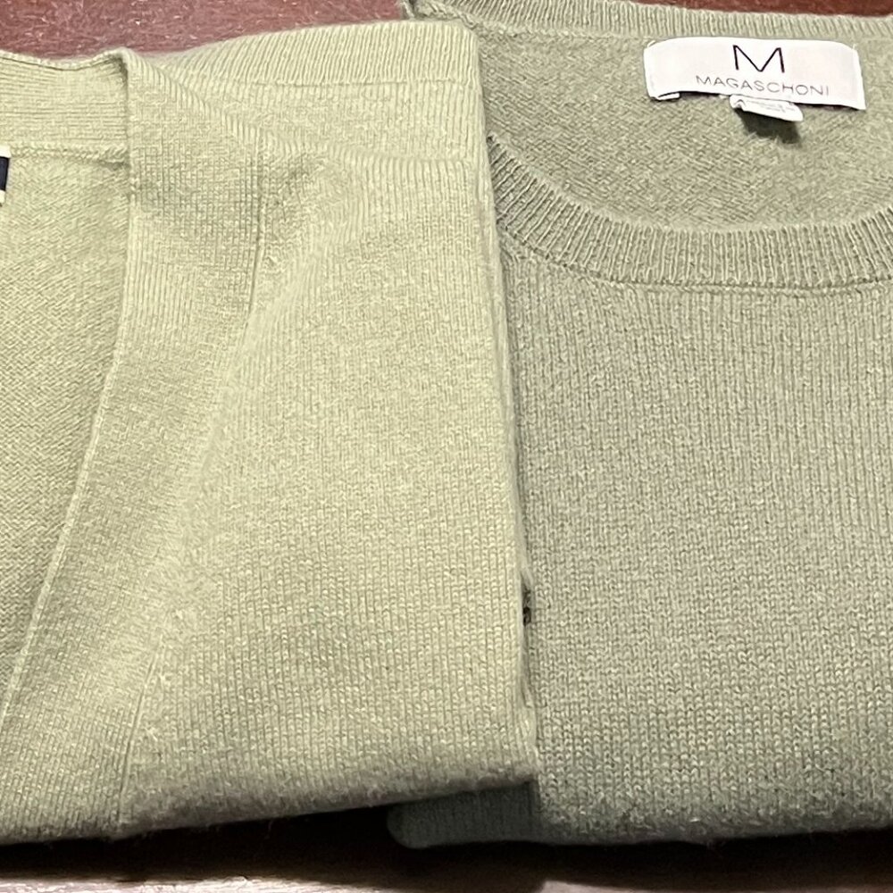 J CREW & MAGASCHONI CASHMERE CARDI TEE SET - Picture 8 of 15